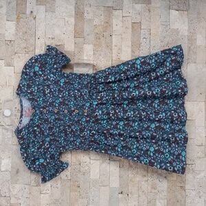 Cat & Short Girls' Short Sleeve Woven Dress Dusty Green S 6 / 7